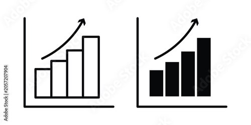 Photos Stagflation icon. Symbols for Graphic Designs