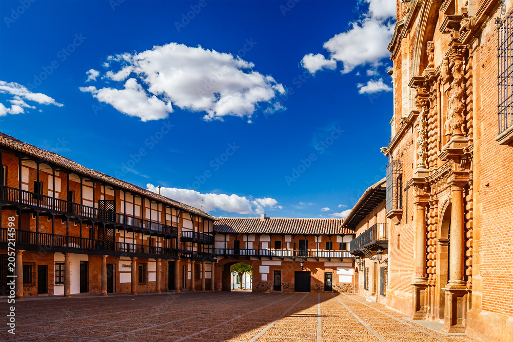Naklejka premium The Plaza Mayor of San Carlos del Valle