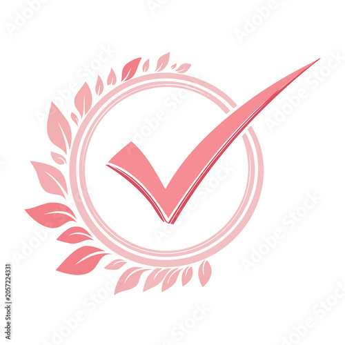 Minimalist heart with ribbon vector