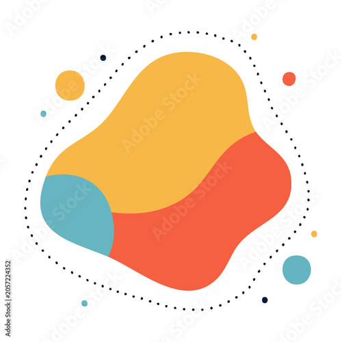 Minimalist abstract logo with overlapping circles