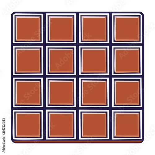 Orange and blue checkerboard pattern vector