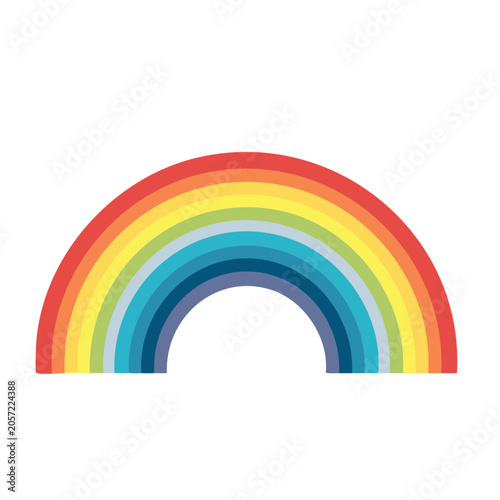 Rainbow arch vector graphic