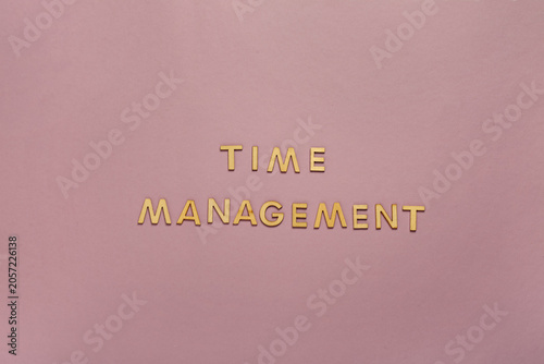 Text TIME MANAGEMENT on pin...