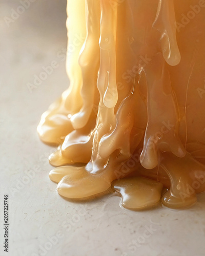 golden honey drip texture background glossy amber liquid dripping for sweet food design