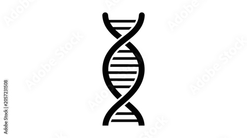 DNA Helix Icon - Genetic Code, Biology and Science Symbol