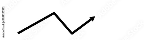 Dynamic rising arrow growth trend line graph animation for business success and financial growth