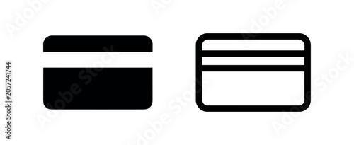 Foto Payment Credit Card Icon Set - Financial and Secure Transaction Symbol