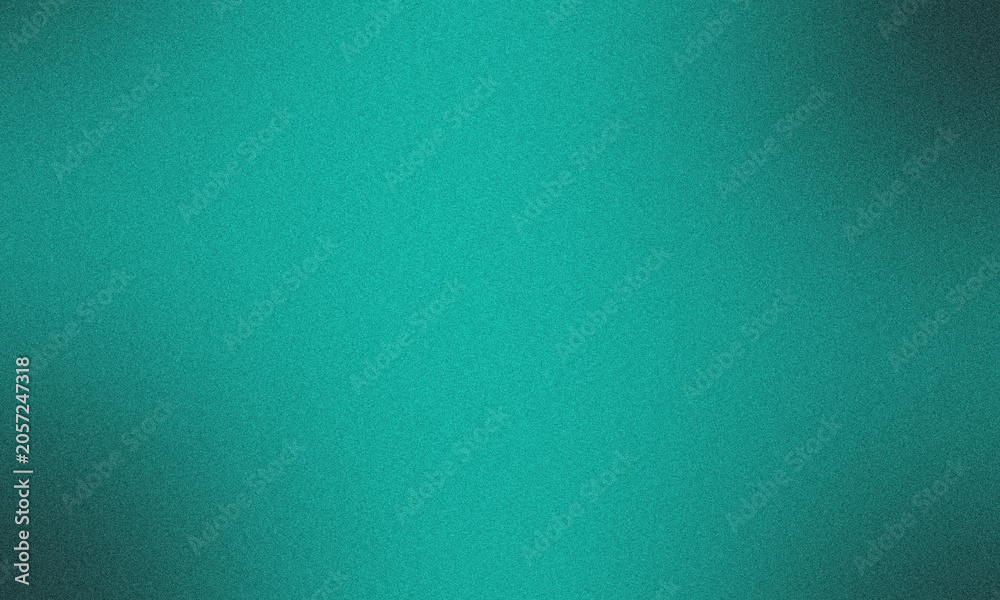 Fototapeta premium Background displays a rich teal gradient featuring a grainy texture that provides a soft aesthetic appeal with subtle lighting transitions across the empty canvas space.
