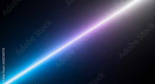Diagonal gradient light spectrum cyan violet and white abstract background