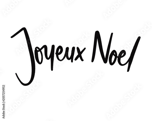 Joyeux Noel French Merry Christmas Lettering PNG