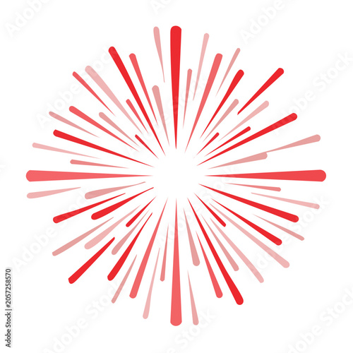 Red hand symbol flat design vector