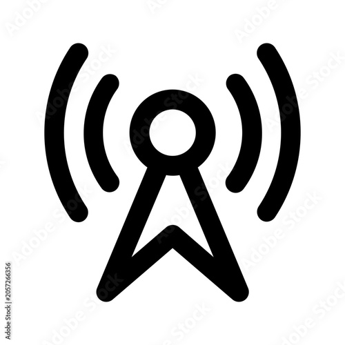 Konstfotografi broadcast line icon