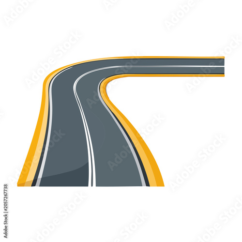 Curved arrow vector icon flat design