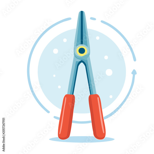 Flat design robot vector icon
