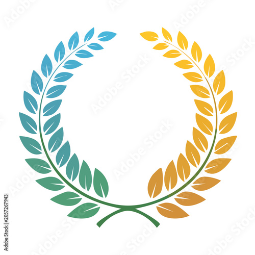 Flat design vector leaves set