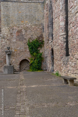Old ruin of the church called Aegidienkirche in the german city Hannover