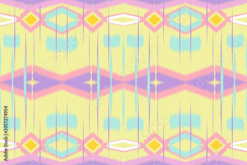 Ethnic striped,pastel color,embroidery mix ikat pattern,textile craft.