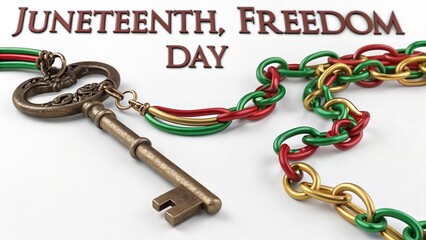 Artistic Juneteenth Arrangement Celebrating Freedom Heritage And Timeless Expression.