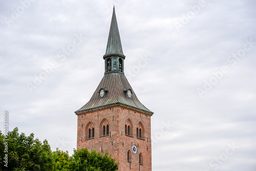 Foto odense historical city center Andersen home town