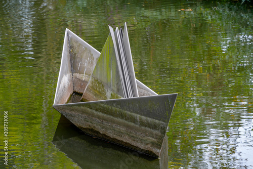 Fotografía Andersen sculpture in odense historical city center Andersen home town