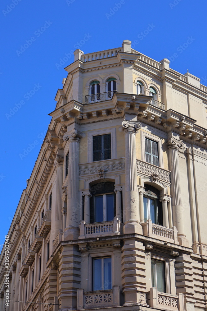 Naklejka premium Historic Classical Architecture Building in Rome, Italy