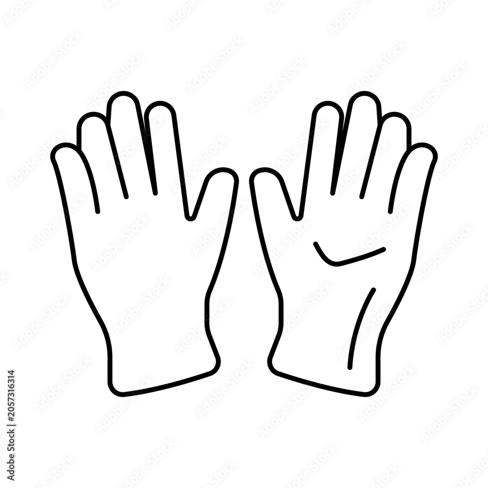 Fototapeta premium Garden Gloves icon