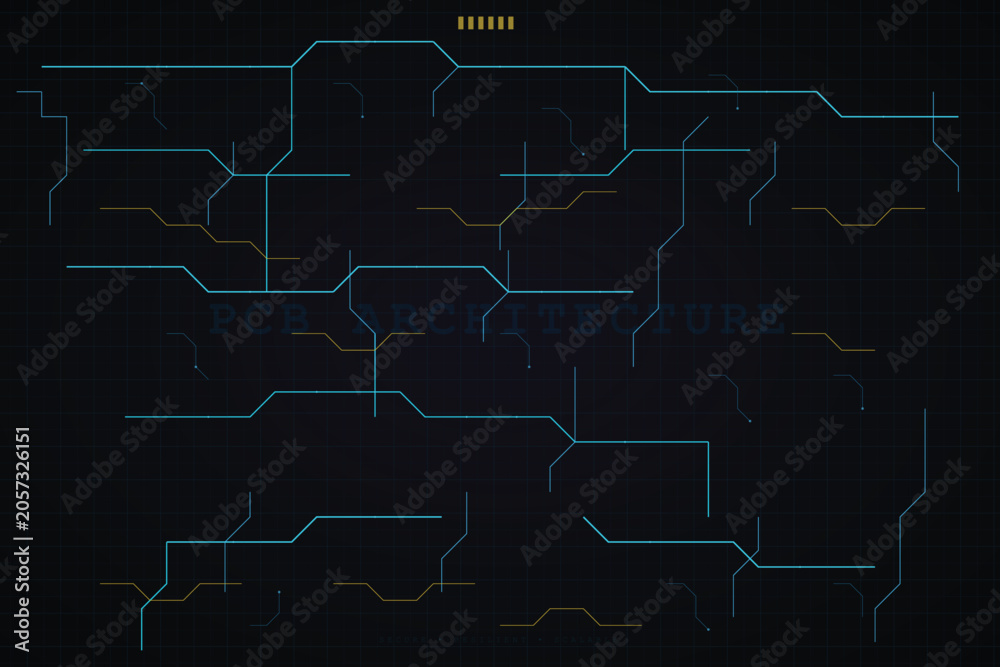 Obraz premium PCB Architecture Circuit Board Background