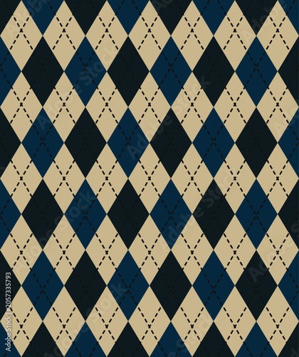 diamond harlequin jester textile pattern wallpaper background illustration digital design dark blue color