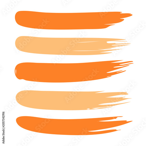 Stacked orange and yellow gradient ribbons