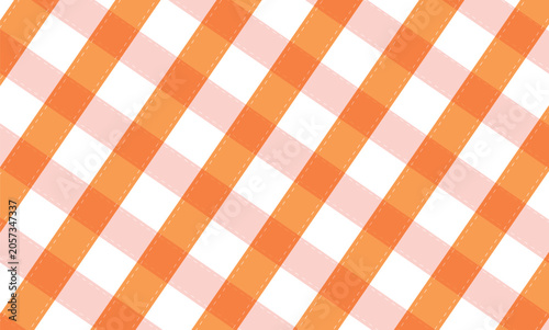 Orange  and white plaid cotton cloth
Adobe Illustrator Artwork