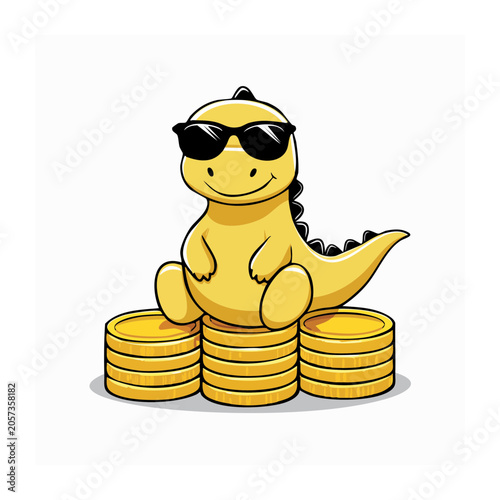 Cute cartoon bear holding honey pot