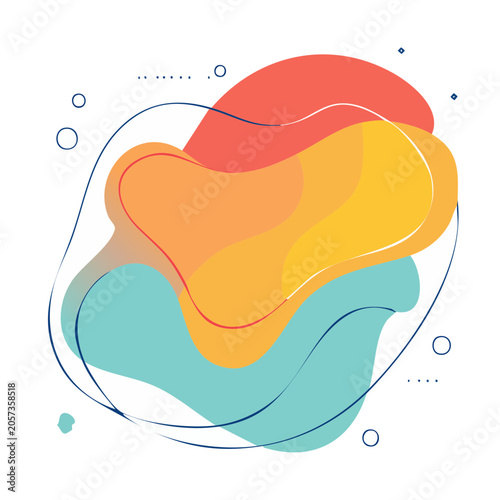 Abstract heart shape gradient illustration