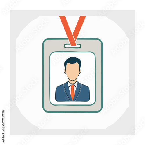 Flat design person with checkmark and document