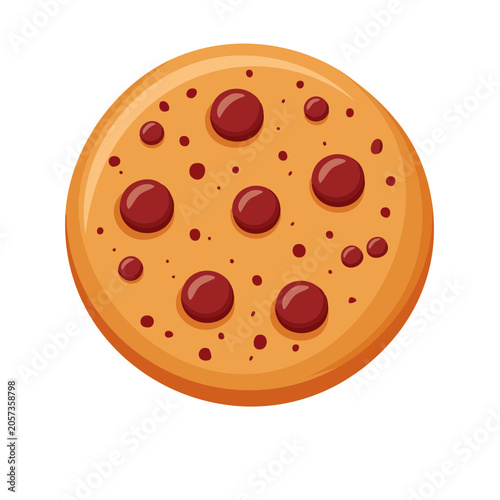 Flat design donut with pink sprinkles