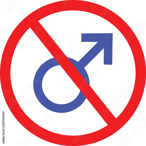 Red prohibition sign over blue right turn arrow
