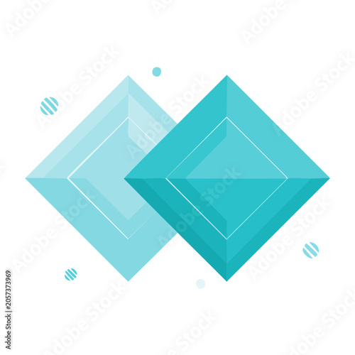 Flat design paper plane 3D render