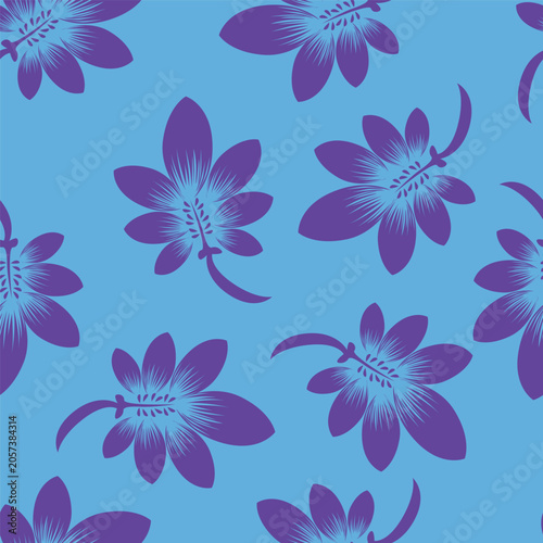 Fotografija extile design bright background solid abstract three-tone small rose and tiny fl