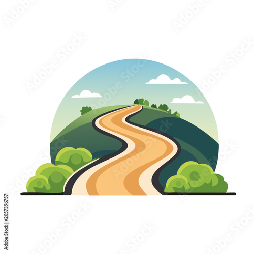 Flat design earth with recycling symbol