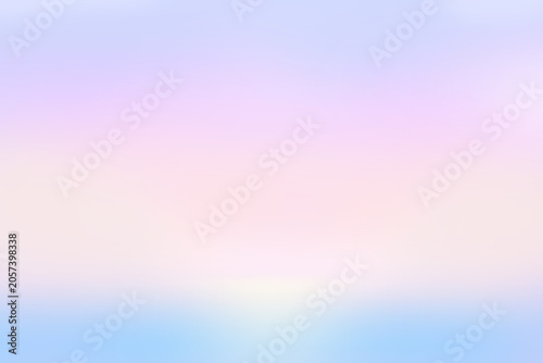 夕暮れ（日の出）ぼやけたカラーグラデーションの背景イラスト