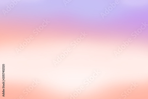 夕暮れ（日の出）ぼやけたカラーグラデーションの背景イラスト