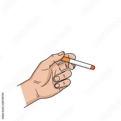 hand holding a cigarette