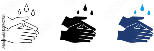 Fotografía Hand Washing and Hygiene icon collections