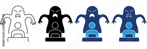 Billede på lærred Nightmares and Sleep Paralysis icon collections