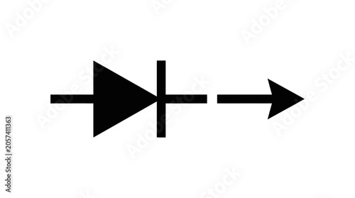 Photos Electronic Diode Symbol and Arrow