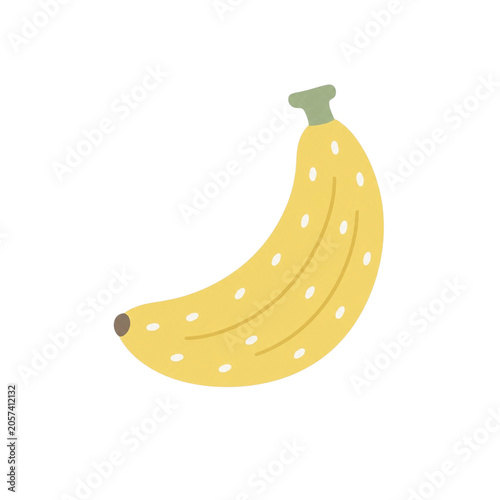 北欧風デザインのバナナのイラスト