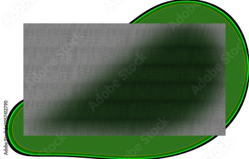 Asymmetric green glow on textured background, Modern abstract graphic design layout, Creative corner vignette color backdrop, Digital noise texture overlay
