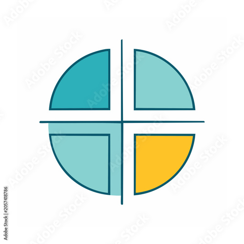 Flat design geometric shapes vector set