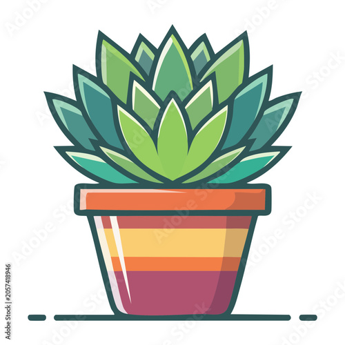 Flat design trophy with laurel wreath and ribbon