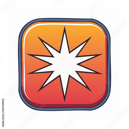 Flat design vector flame icon
