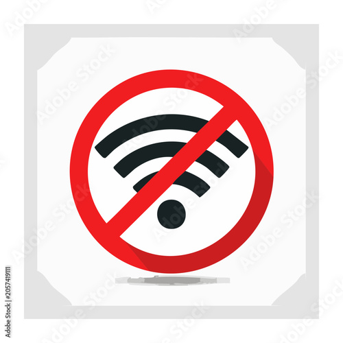 No smoking prohibition icon flat design
